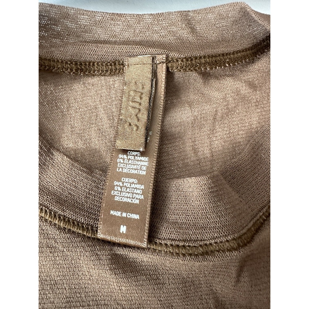Skims Sommer Mesh T-Shirt Sienna Brown Medium NWOT - Picture 4 of 7